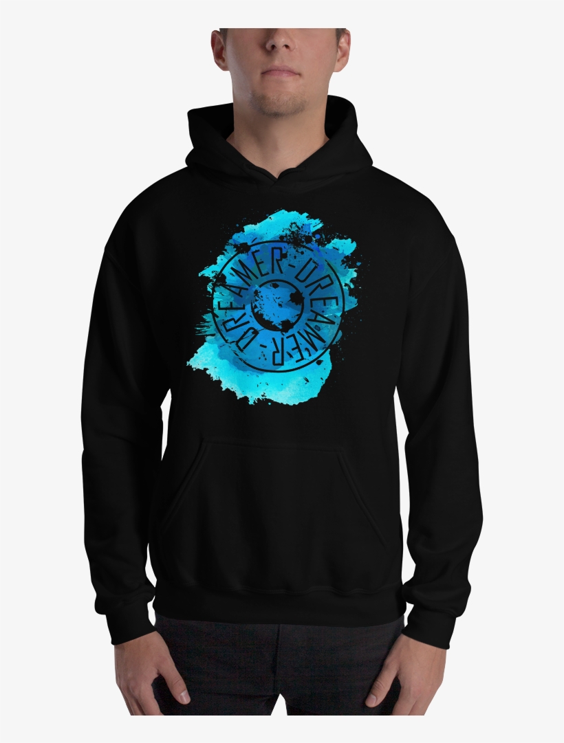 Blue Watercolor Hoodie - Hoodie, transparent png download