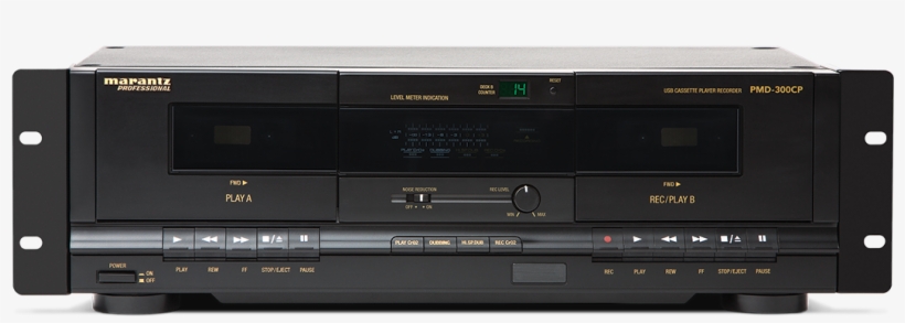 Stereo Dual Cassette Deck - Mar-pmd-300-cp - Marantz Professional Pmd-300cp Dual, transparent png download