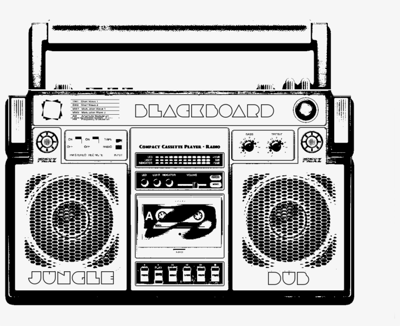 Epic Retro Tape Deck Design - Music, transparent png download