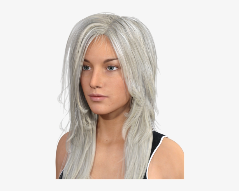 White Blond Hair - Blond, transparent png download