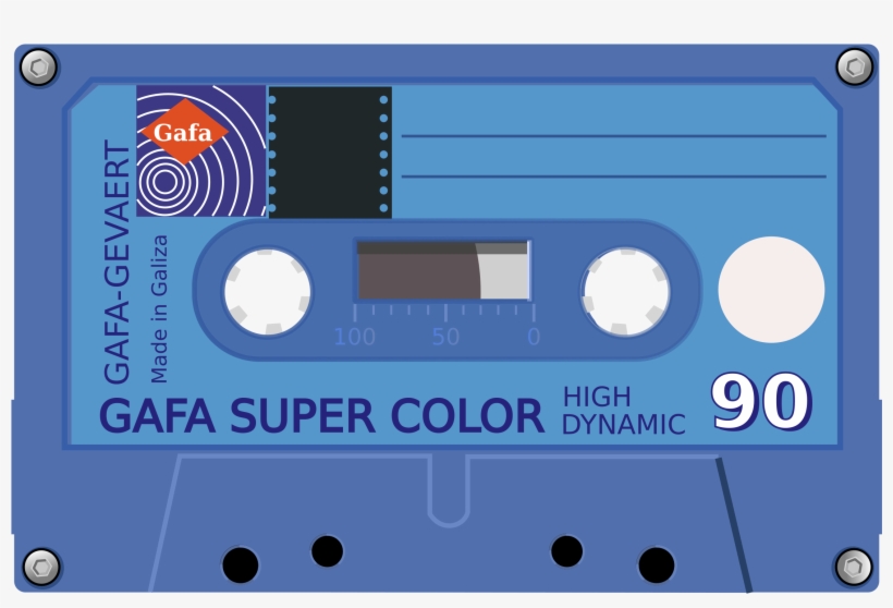Audio Cassette Png Image - Cassette Png, transparent png download