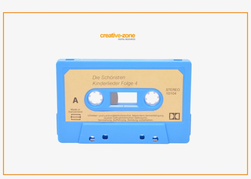Compact Cassette Musicassette Cassette Tape Audio Ball - Blue Cassette Audio Tape, transparent png download