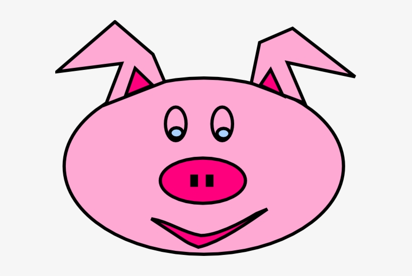 Pig Face Clip Art - Pig Clip Art, transparent png download