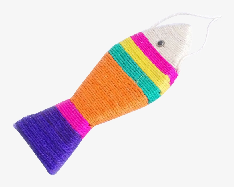 Tang Qi Pet Fish-shaped Sword Wear Natural Sisal Cat - Sock, transparent png download