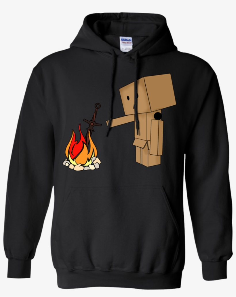 Dark Souls Danbo Bonfire Lit Darksoulsauto Hoodie - Queens Are Born In October 19, transparent png download
