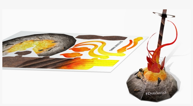 Our Papercraft Bonfire Ended Up Being The Most Successful - Dark Souls 3 Bonfire Papercraft, transparent png download