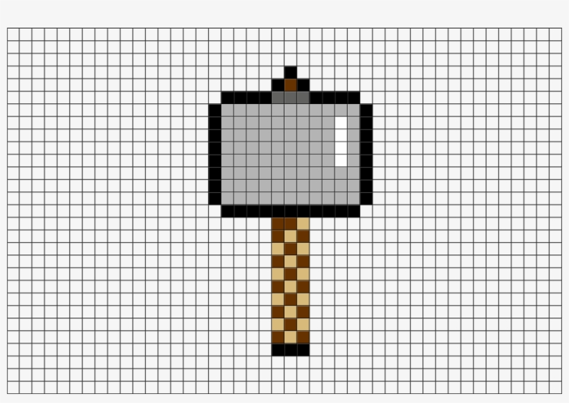 Thor Hammer Pixel Art, transparent png download