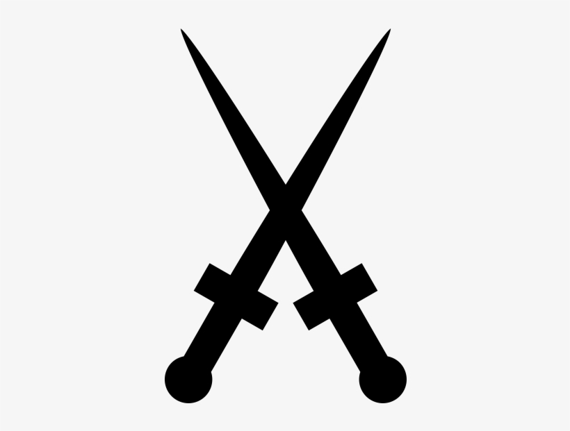 Crossed Swords Rubber Stamp - Disinfectants, transparent png download