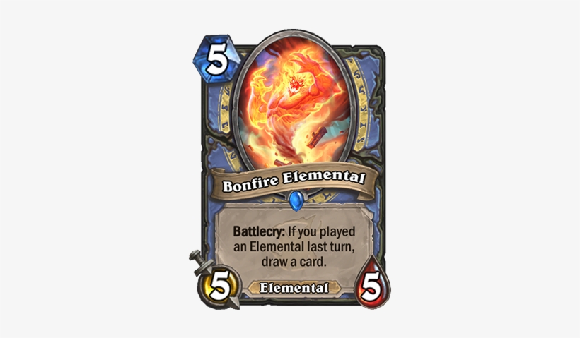 Bonfire Elemental - Hearthstone Elemental, transparent png download