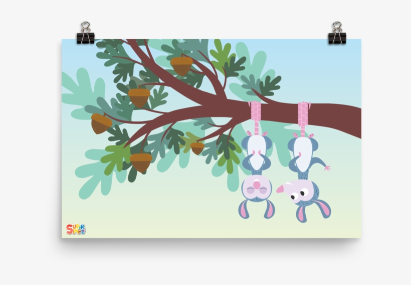 Treetop Family Possum Print - Treetop Family Possum, transparent png download