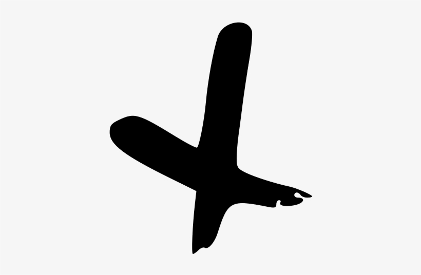 Cross Hand Painted Linda K - Красный Крест Пнг И Зеленая Галочка, transparent png download