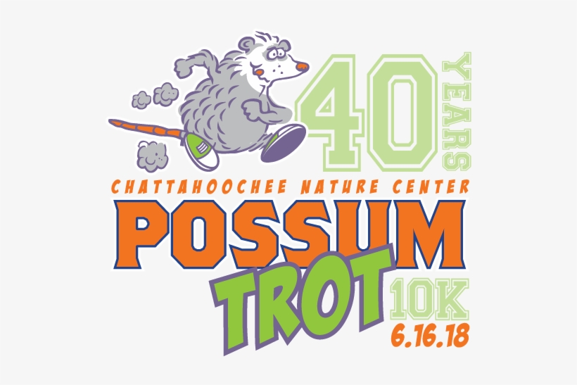 40th Annual Possum Trot 10k - 45 Year Birthday Designs Shower Curtain, transparent png download