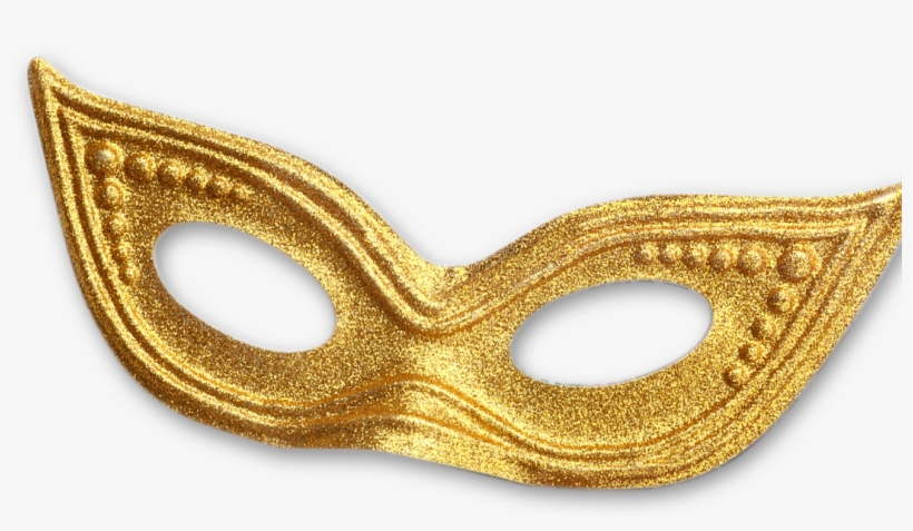 Gold Mardi Gras Mask Png, transparent png download