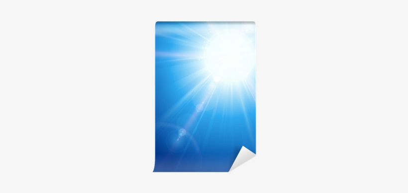 Blue Sky With Sun And Lens Flare Wall Mural • Pixers® - Lens Flare, transparent png download