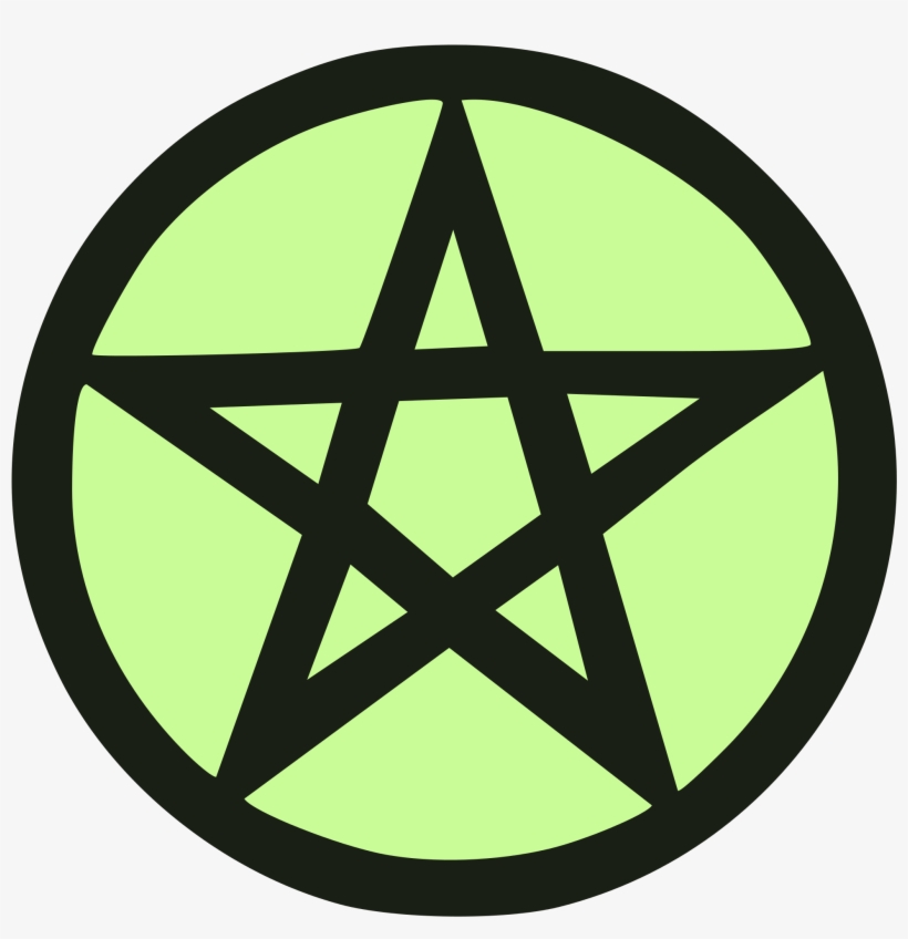 File - Pentacle Green - Svg - Green Pentacle, transparent png download