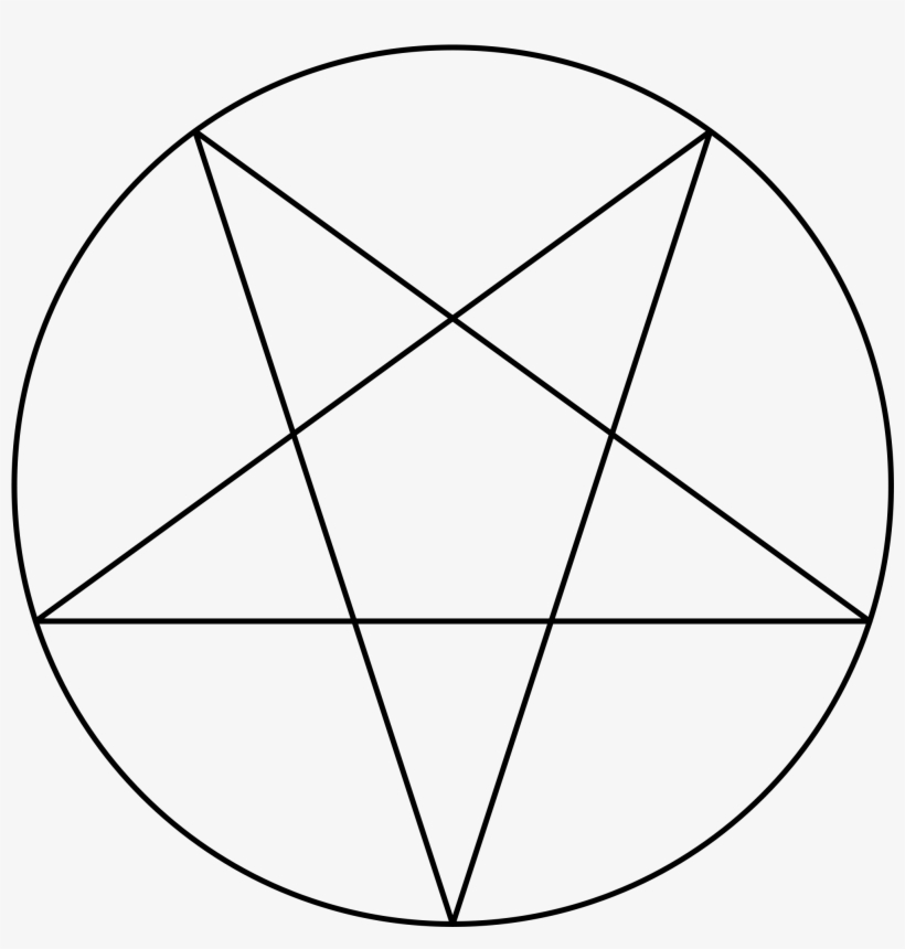 Open - Inverted Pentacle, transparent png download