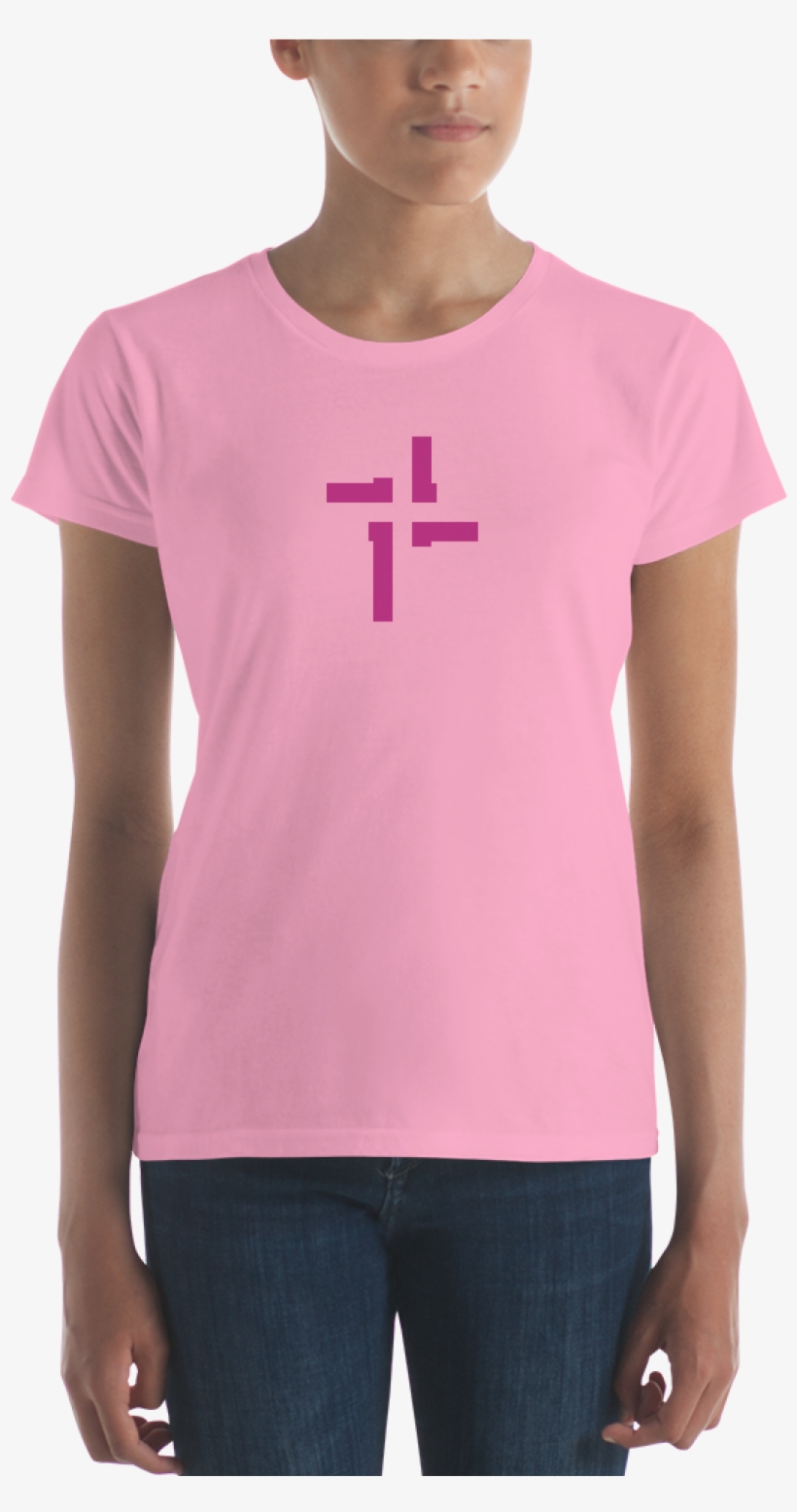 Women's "silent Cross" - T-shirt, transparent png download