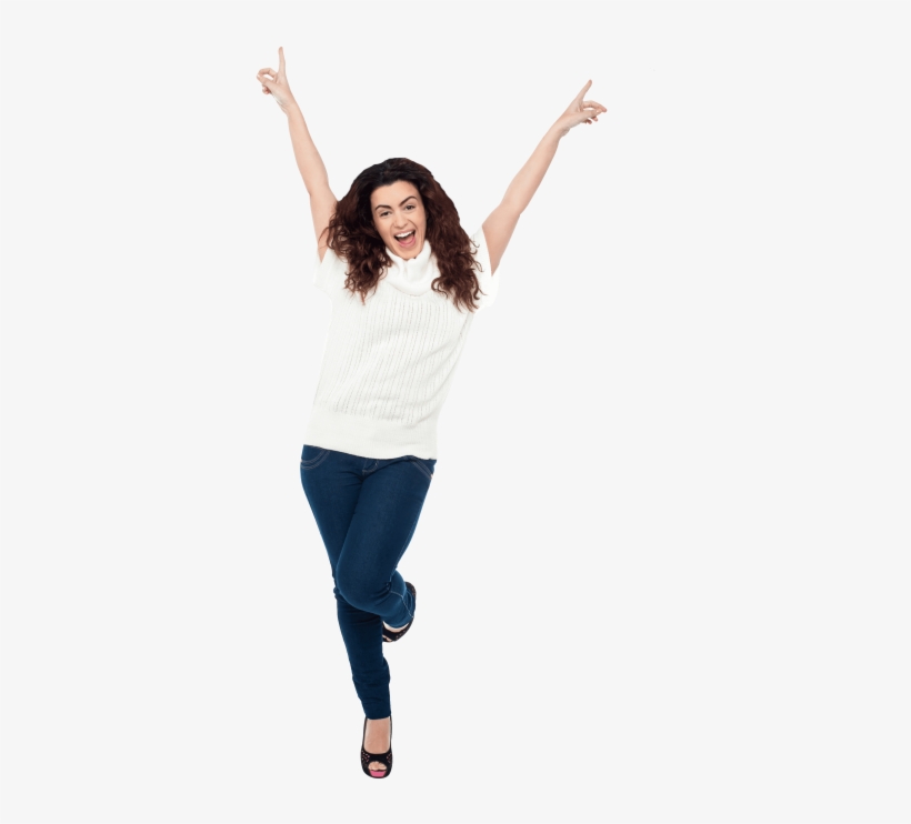 Free Png Happy Women Png Images Transparent - Woman Jumping Png Hd, transparent png download