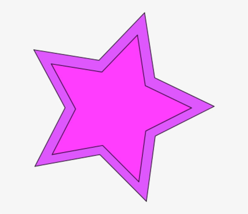 Yellow - Clipart Pink Stars, transparent png download