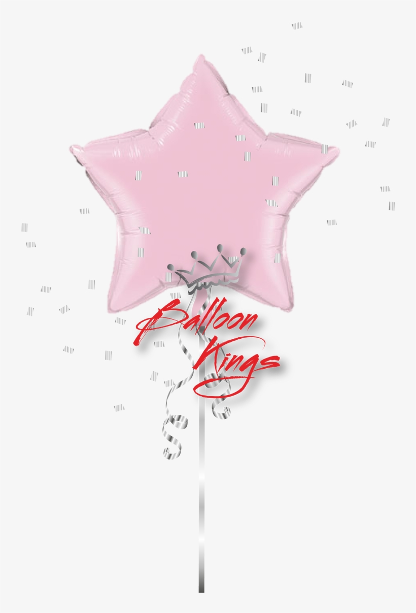 Pearl Pink Star - Star Balloon, transparent png download