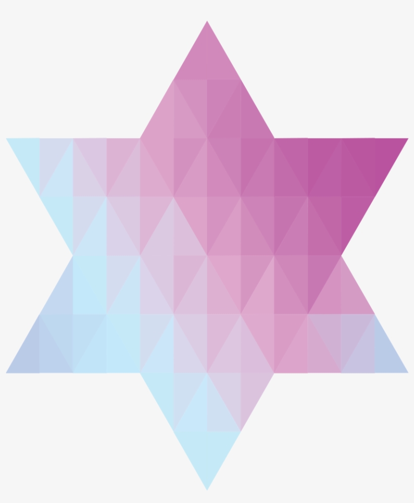 Pink Cool Star Graphic Library Stock Techflourish Collections - Triangle, transparent png download