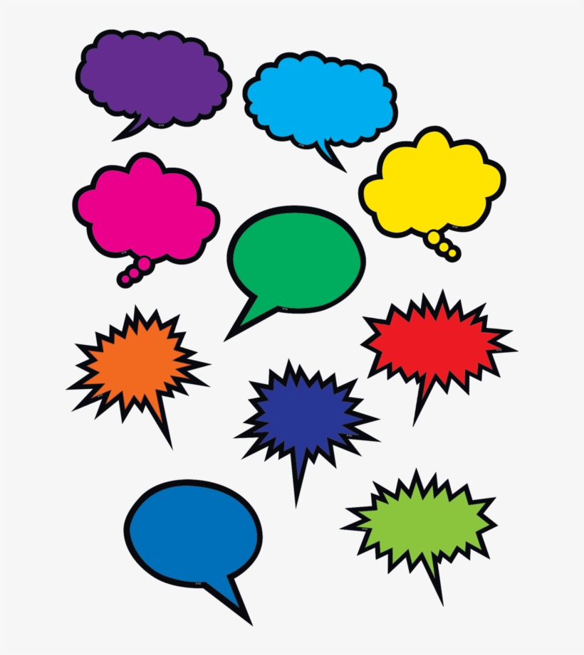 Tcr2145 Colorful Speech/thought Bubbles Accents Image - Teacher Created Resources Accents, transparent png download