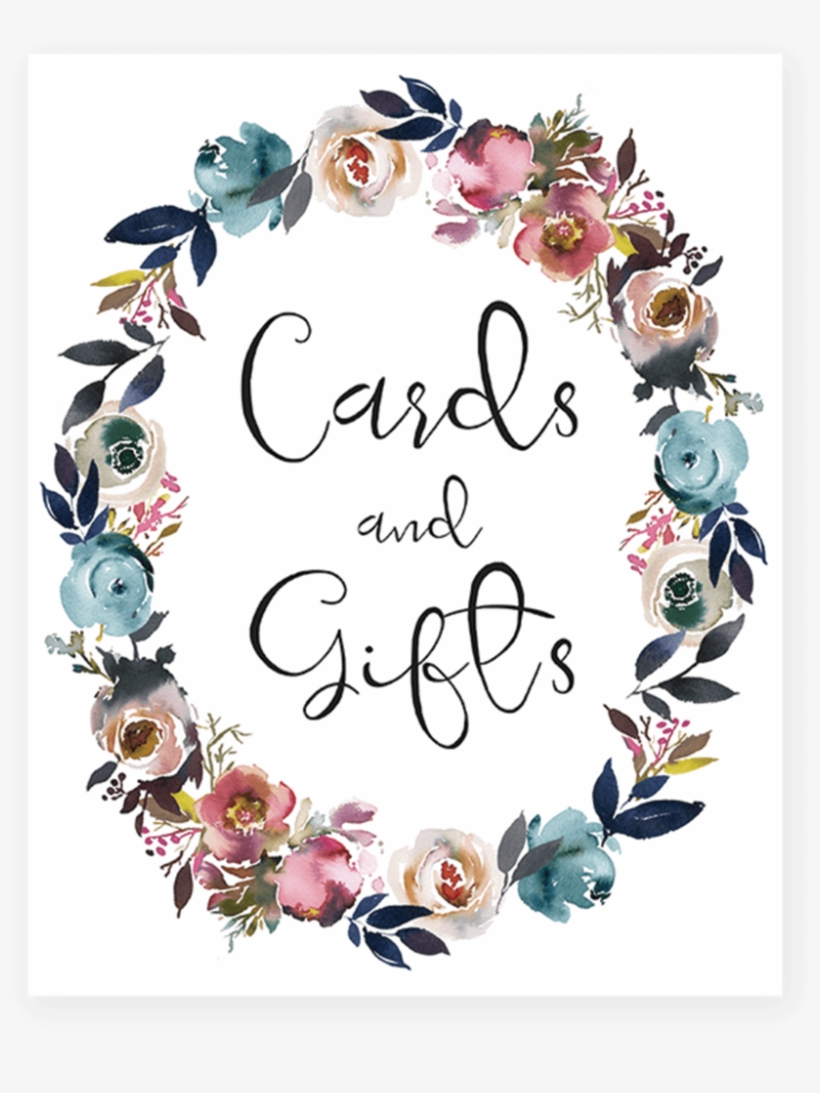 Floral Cards And Gifts Sign, transparent png download