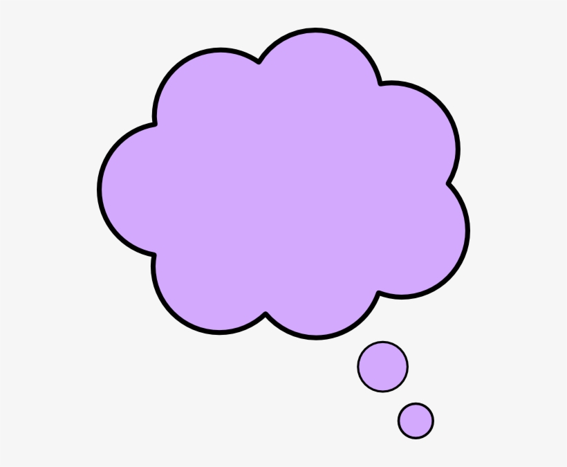 Thought Bubble Purpl Svg Clip Arts 540 X 595 Px, transparent png download