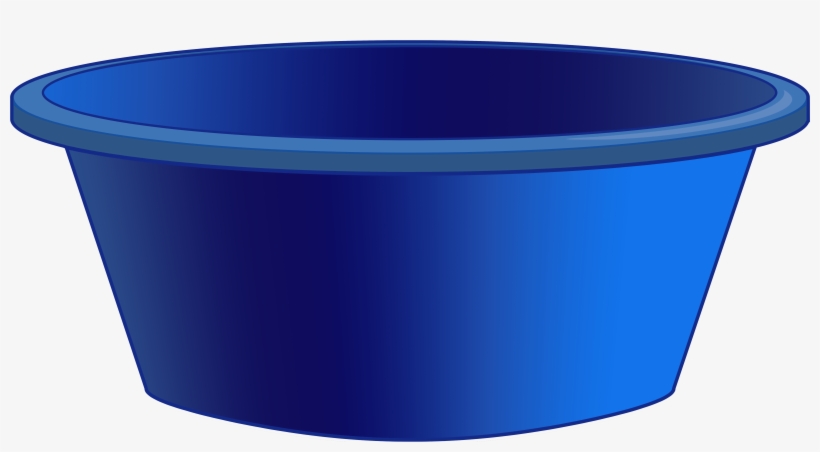 Blue Plastic Tub Png Clipart - Water Bucket, transparent png download
