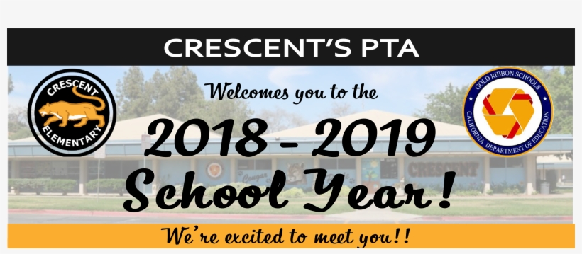 Crescent's Pta Wants To Welcome You To The 2018-2019, transparent png download