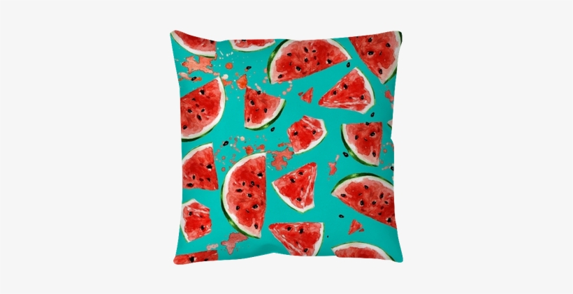 Watercolor Seamless Pattern - 3d Duvar Kağıdı Karpuz, transparent png download