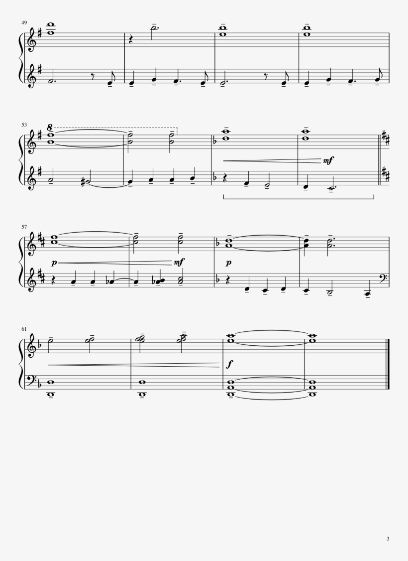 The Desolation Of Smaug - Sheet Music, transparent png download