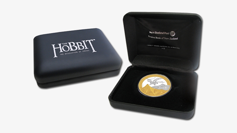 The Desolation Of Smaug Silver Coin With Gold Plating - The Hobbit: The Desolation Of Smaug, transparent png download