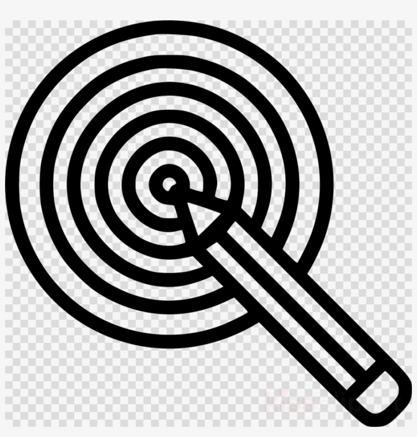 Goals Target Pencil Clipart Bullseye Pencil Clip Art, transparent png download