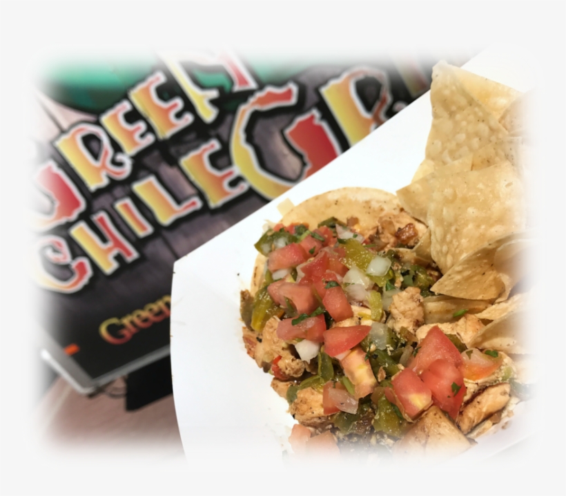 Green Chile Truck With Tacos About Us - Taco, transparent png download