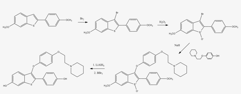 Arzoxifene Rxn - Diagram, transparent png download