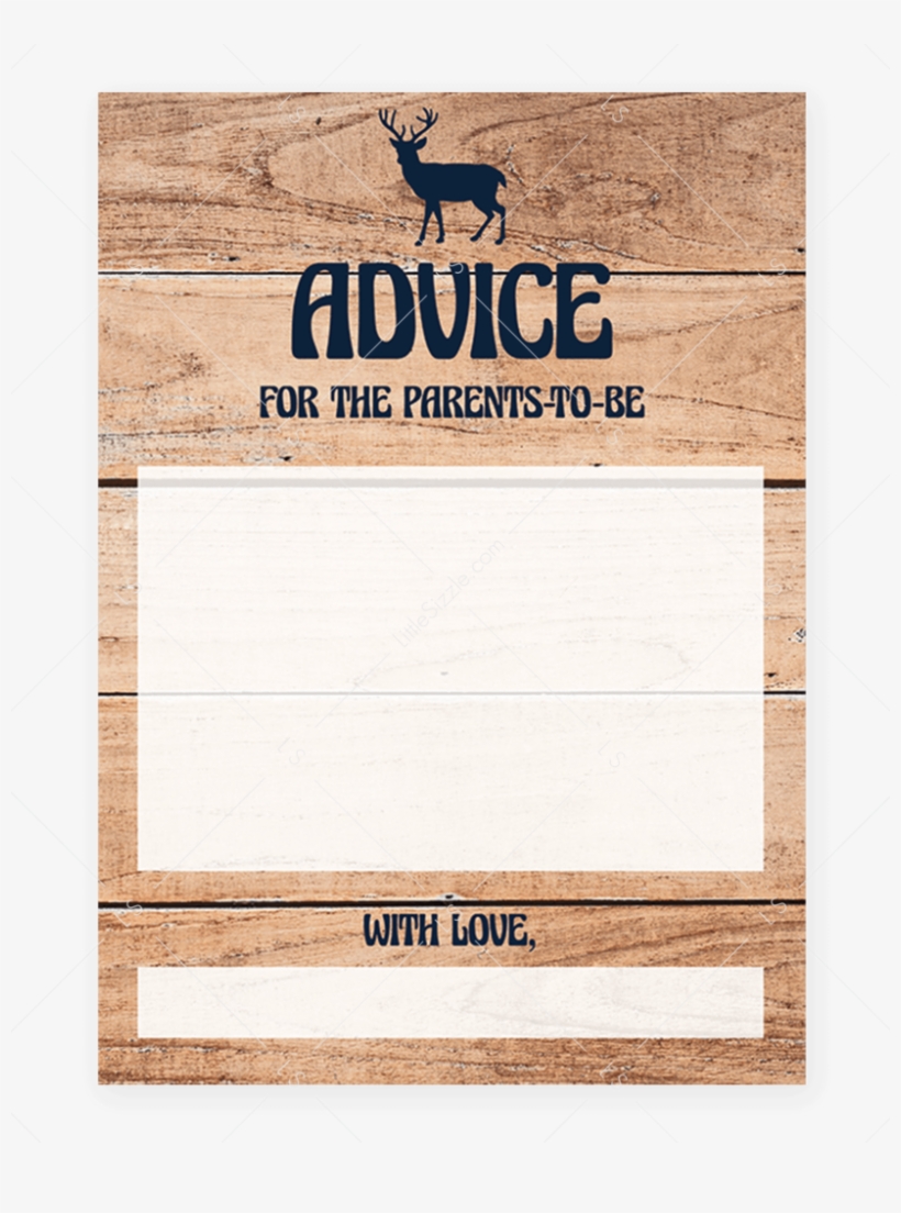 Deer Baby Shower Advice For New Parents By Littlesizzle - Baby Shower, transparent png download