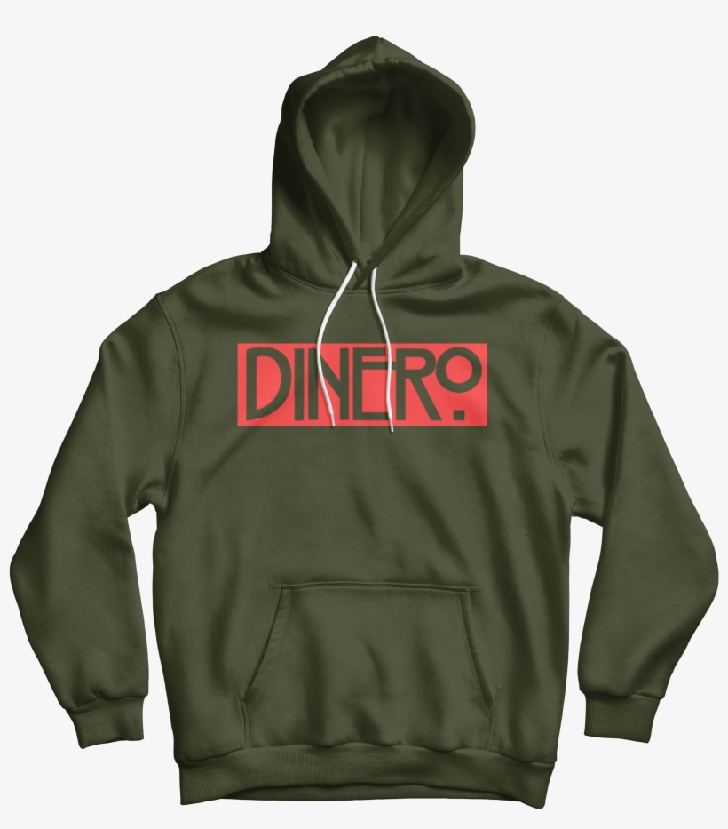 Image Of Olive Green Dinero Clothing Hoodie 💰 - Sweatshirt, transparent png download