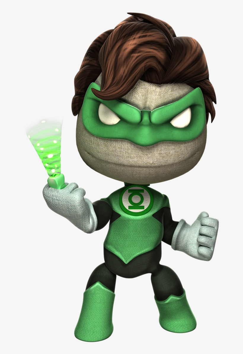 Green Lantern - Little Big Planet Dc Heroes, transparent png download