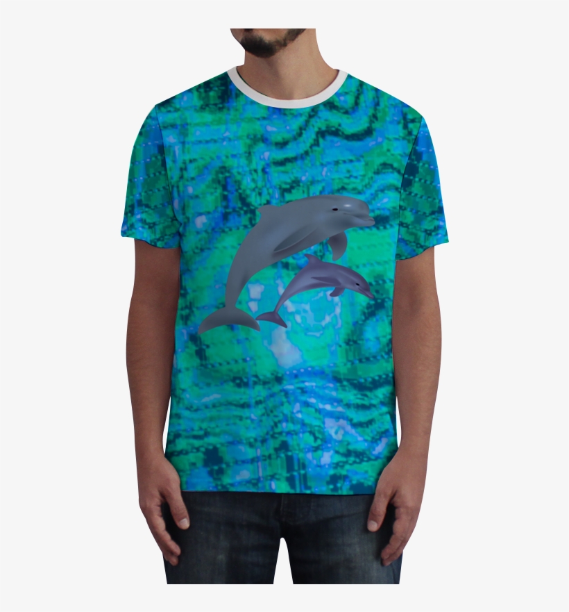 Camiseta Fullprint Seapunk - T-shirt, transparent png download