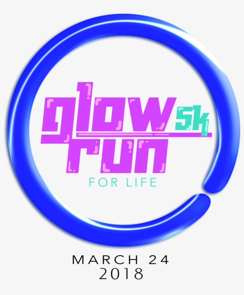 Glow Run For Life Logo, transparent png download