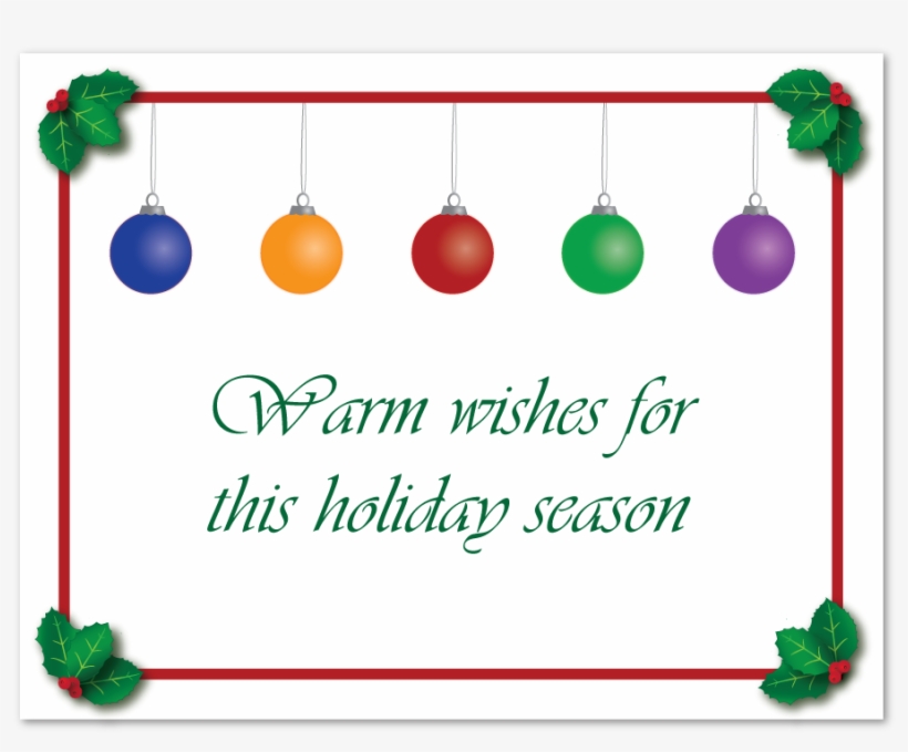 Hanging Tree Ornaments Greeting Card - Get Well Cards, transparent png download