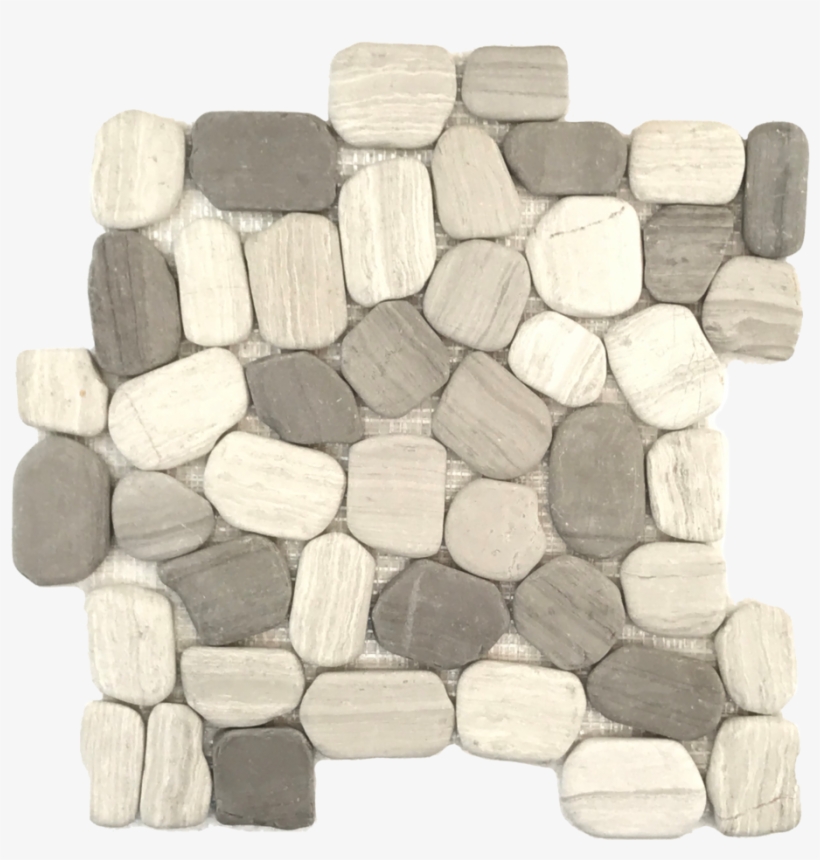 Flat Matt Tumbled Haisa Dk Pebbles - Mosaic, transparent png download