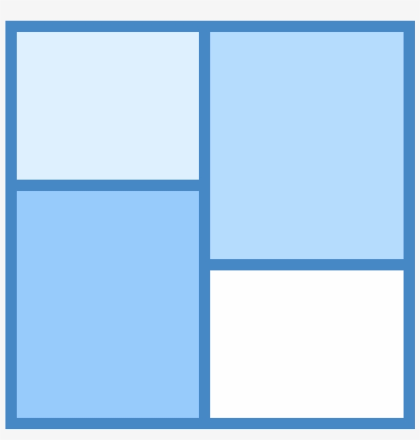 The Icon Is A Square Composed Of Four Separate Sized - Icon, transparent png download