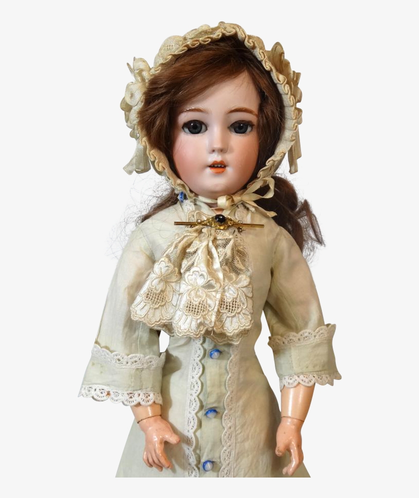 Antique German Bisque Head Doll Simon Halbig S&h 1159 - Doll, transparent png download
