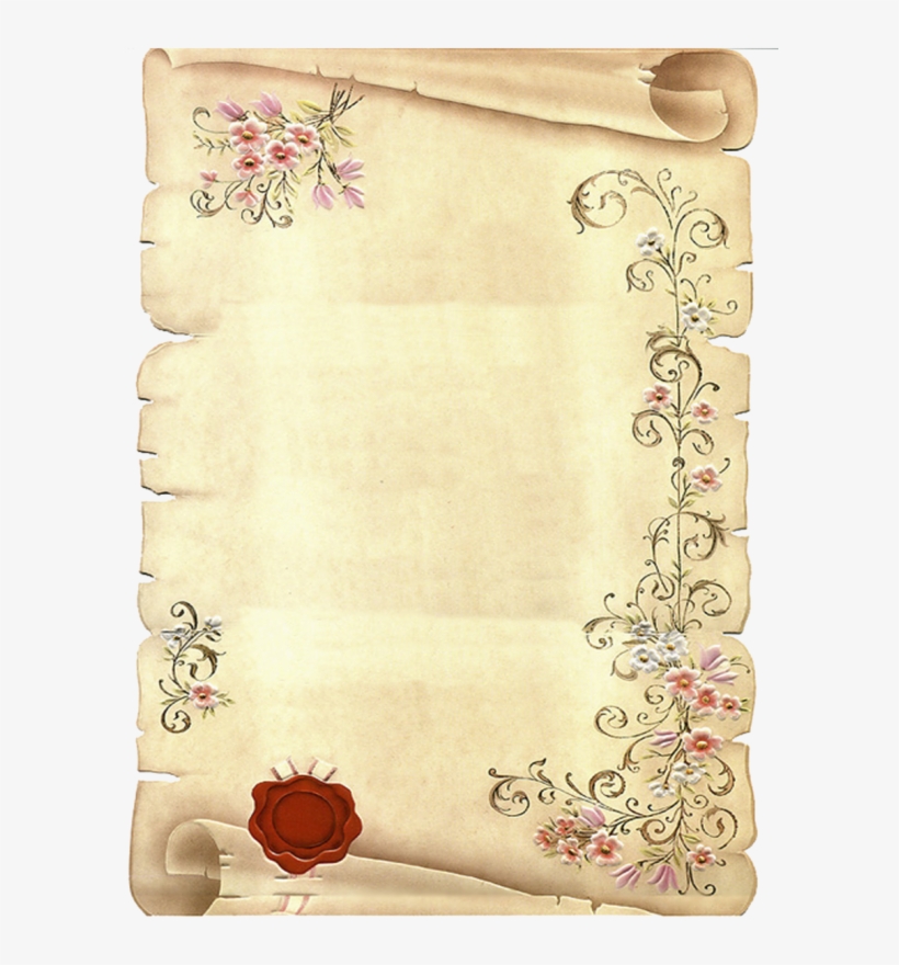 Free Printable Invitations, Backgrounds Or Frames - Hojas Decoradas Antiguas, transparent png download