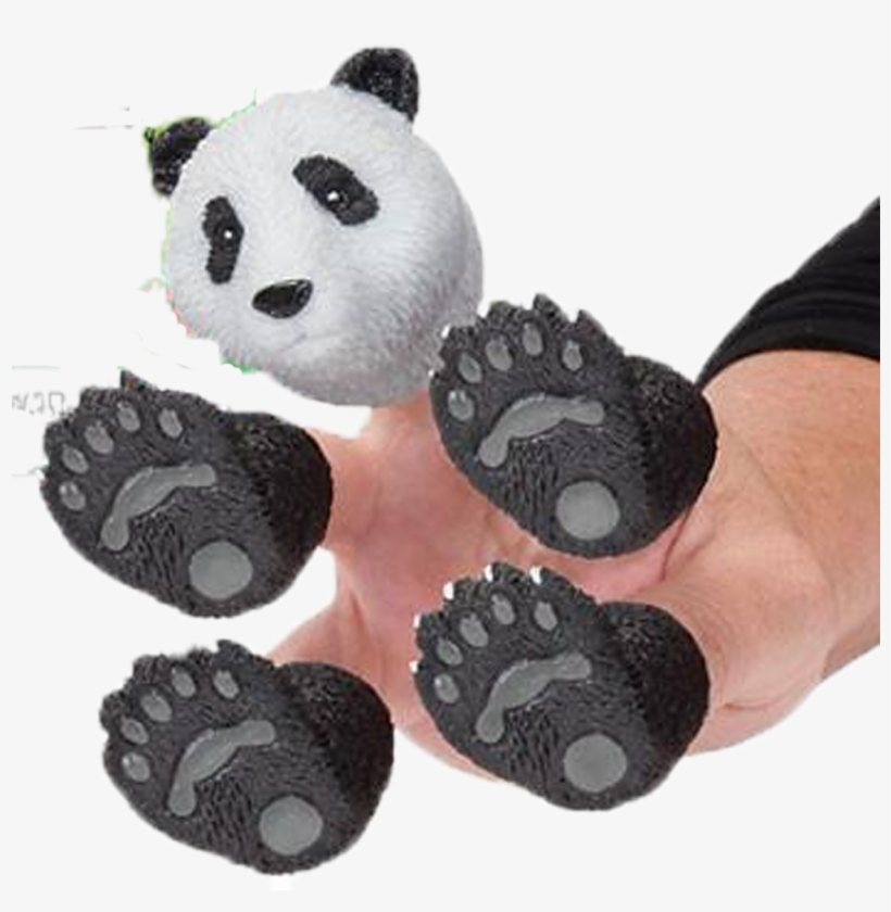 Panda Finger Puppet - Dentist Finger Rubber Puppet, transparent png download