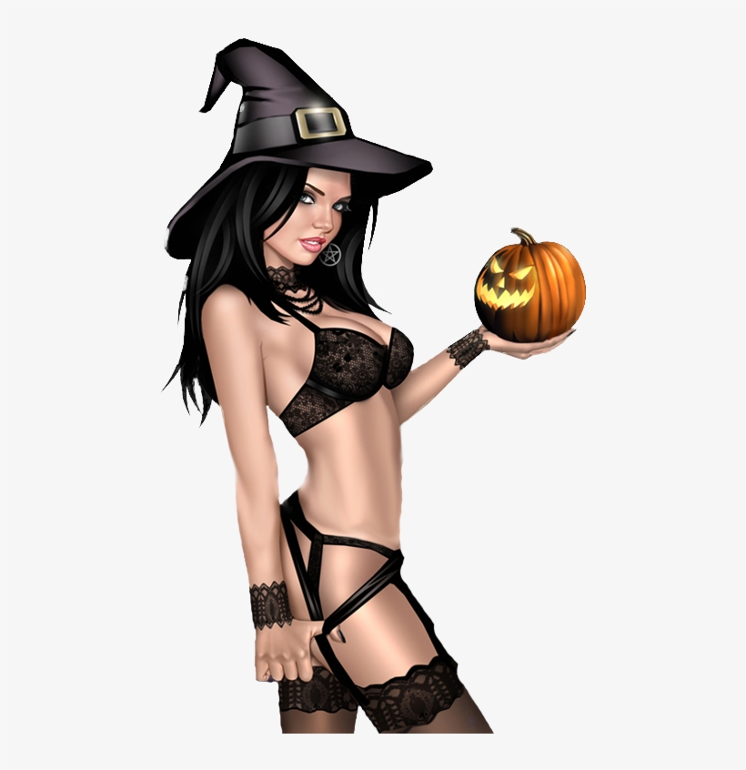 Witch092 Halloween Pin Up, Halloween Artwork, Halloween - Keith Garvey, transparent png download