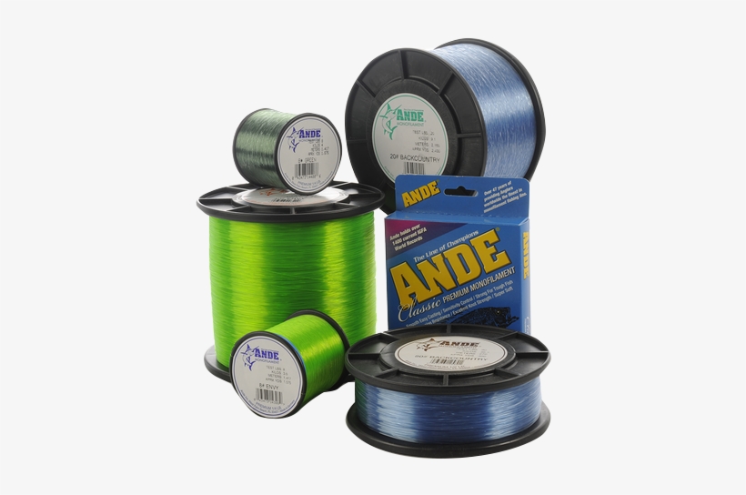 Back Country Moss Green Filler Spool - Ande Monofilament Back Country Blue 4 Lb Test 1/8 Lb, transparent png download