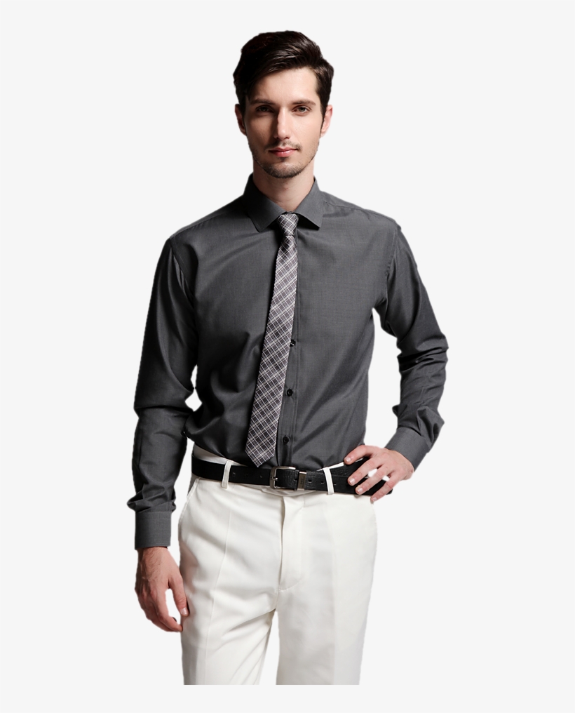 grey dress shirt with tie